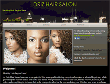 Tablet Screenshot of drizhairsalon.com